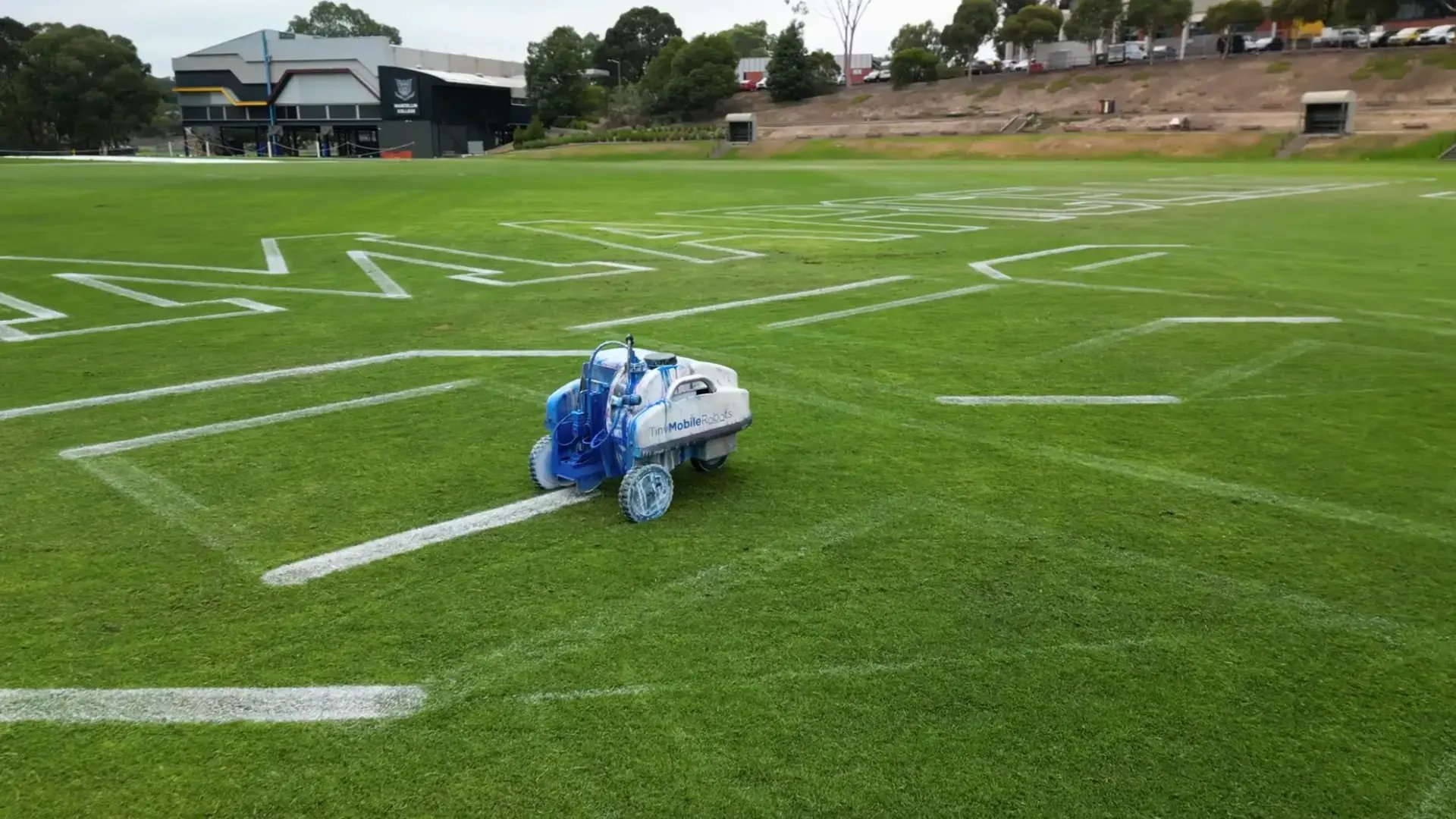 Hard-working robot banner